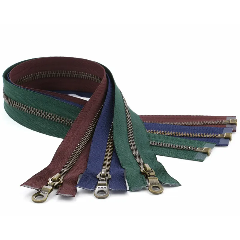 YKK Reißverschluss Excella® METALLZAHN, brüniert, teilbar
