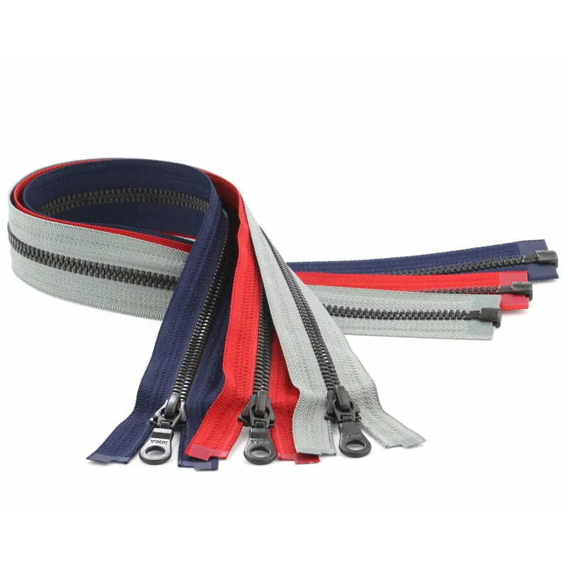 YKK Reißverschluss Metaluxe® Kunststoffzahn Metalloptik, teilbar