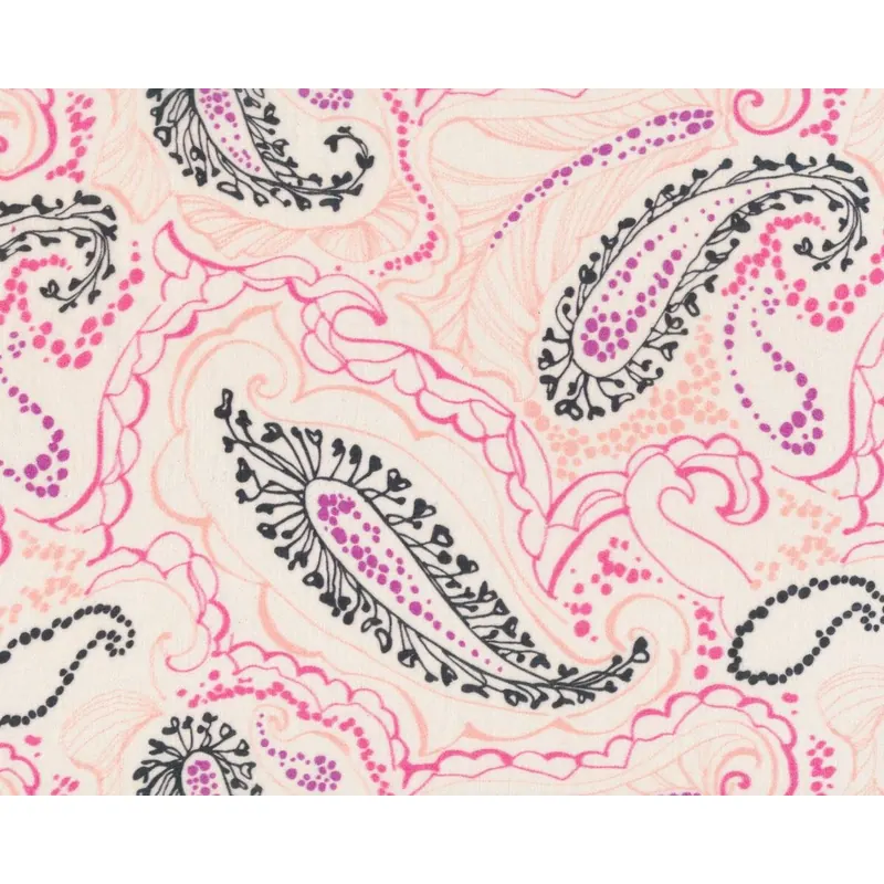 Zarter Batist, Voile JAKARTA, filigrane Paisleys, helles altrosa