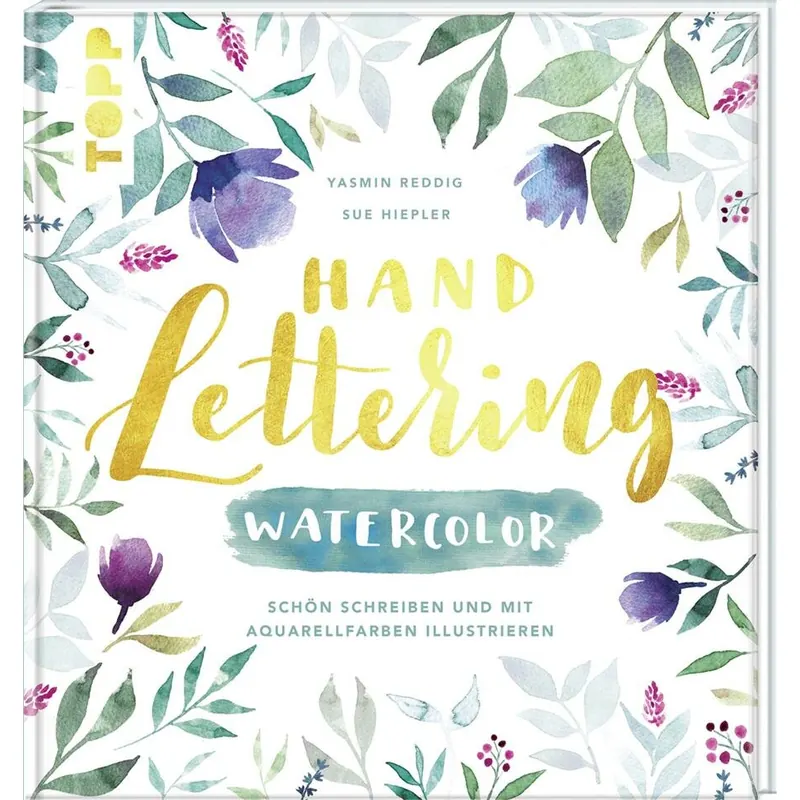 Zeichenbuch: Handlettering Watercolor, TOPP