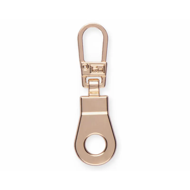 Zipper aus Metall mit Öse, gold, Prym
