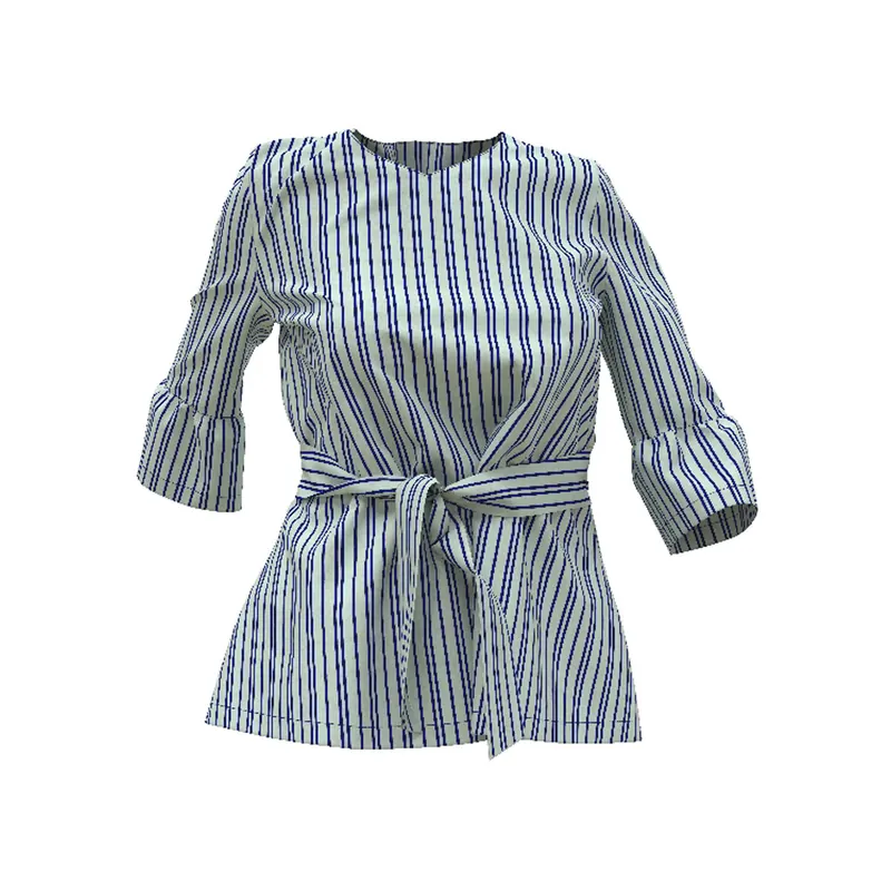 Zwischenmass Schnittmuster BLUSE MIT SCHÄRPE