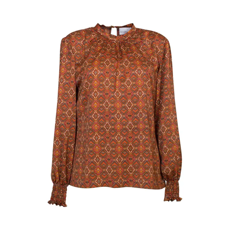 Zwischenmass Schnittmuster BLUSE MIT SMOKBÜNDCHEN