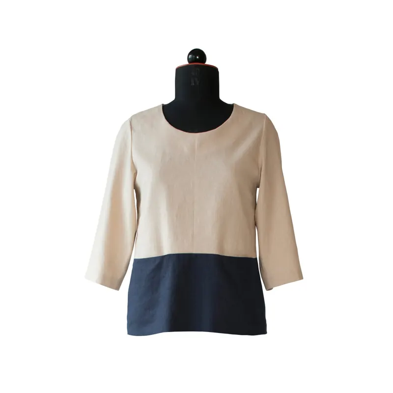 Zwischenmass Schnittmuster BLUSE MIT TASCHEN