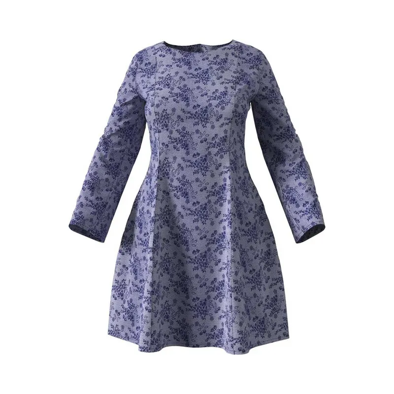 Zwischenmass Schnittmuster KLEID MIT TEILUNGSNÄHTEN und Seitentaschen